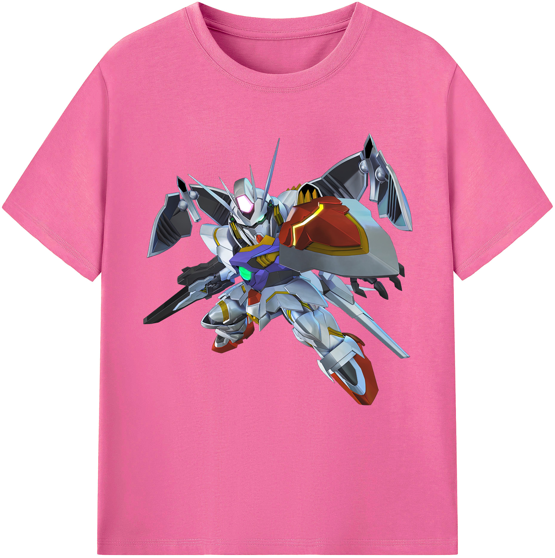 （画像用） 機動戦士ガンダム Mobile Suit Gundam レディースカジュアルプリントTシャツ（綿100％）